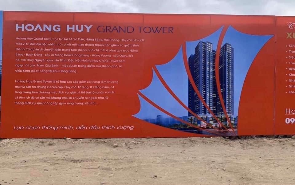 Công trình dự án Hoàng Huy Grand Tower